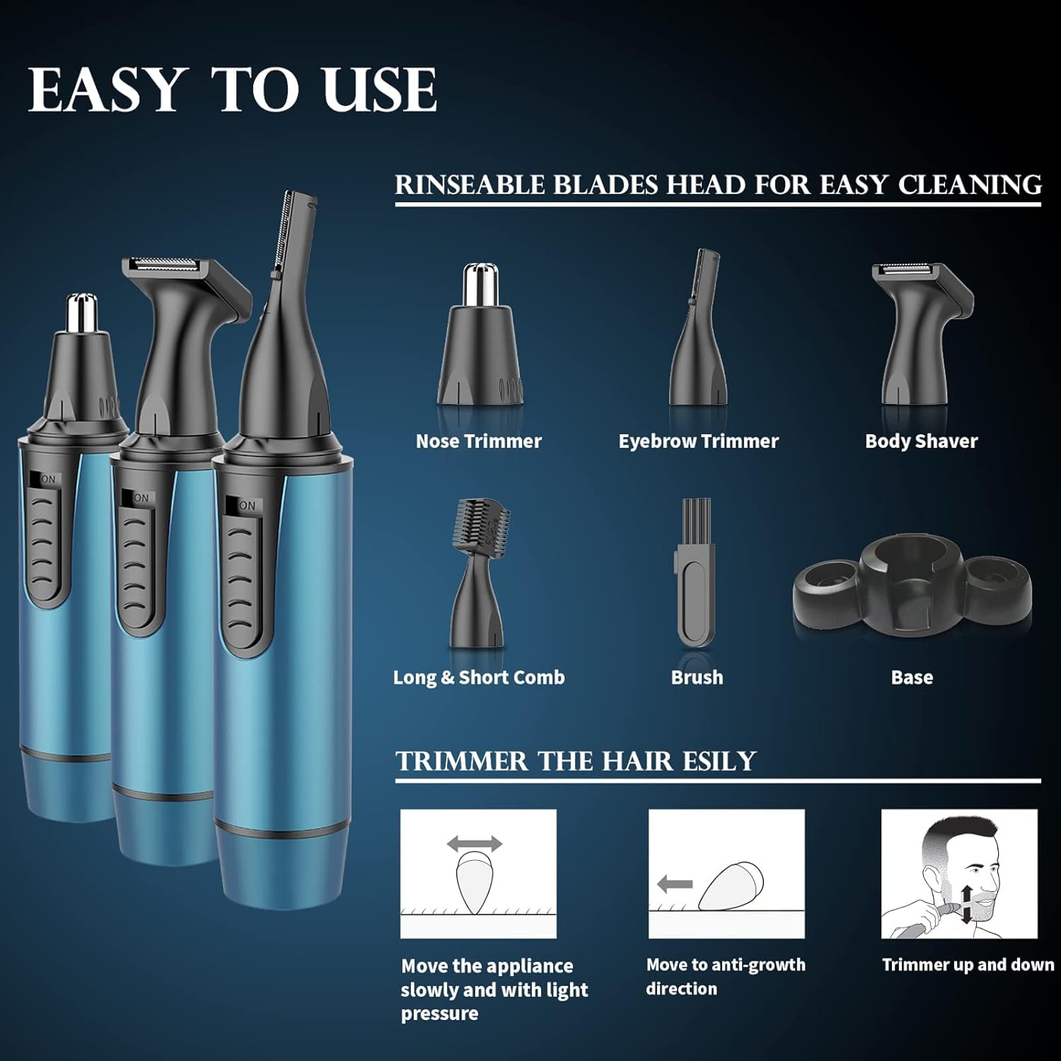 AREYZIN stand-base-storage keeps blades organized and desk tidy.
