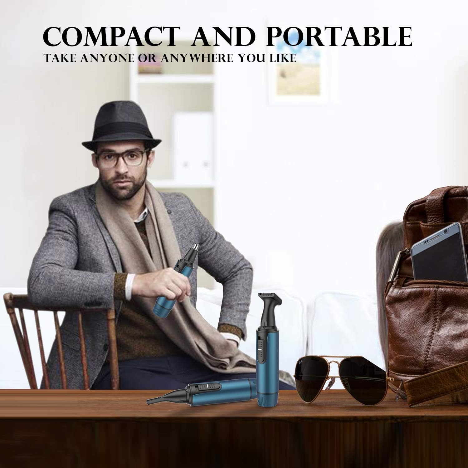 AREYZIN usb-rechargeable feature highlights wireless convenience during travel.