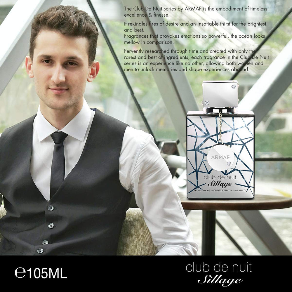 Armaf Club De Nuit Sillage base notes graphic, warm musk and sandalwood linger.