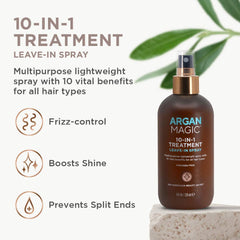 Argan Magic bottle mist used to smooth frizz and add silky shine