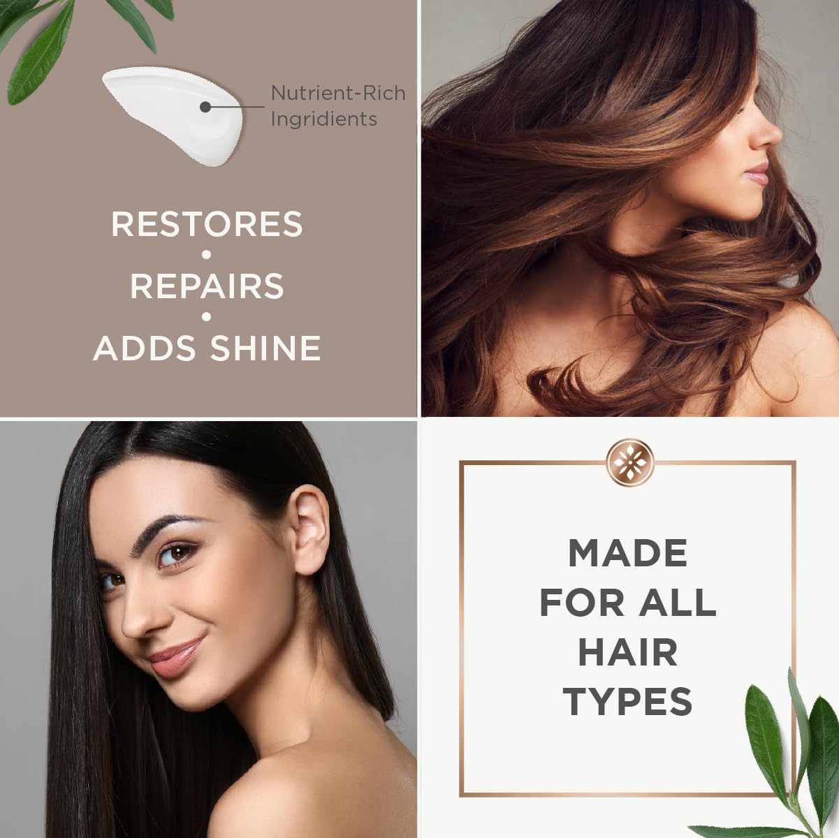 Argan Magic Restorative Hair Mask with Moroccan argan oil glow on healthy hair.