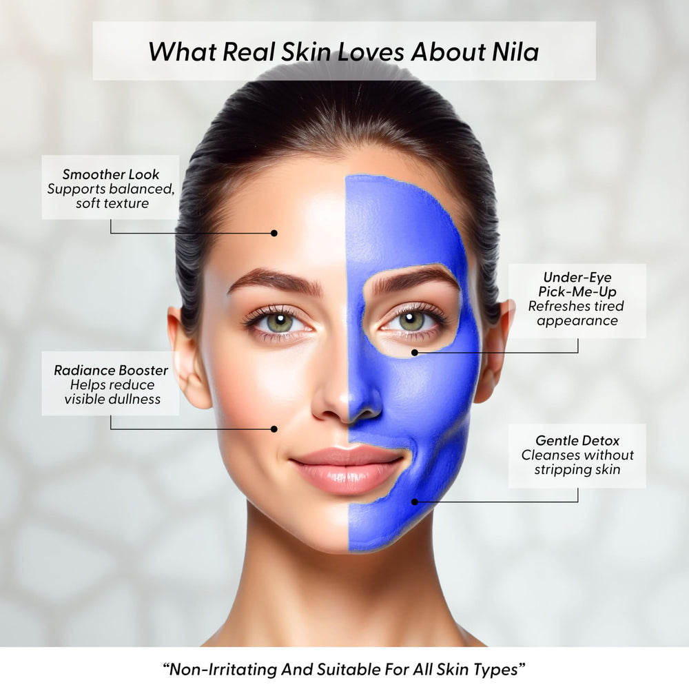 Argaviva Nila Powder used as a body scrub for even tone