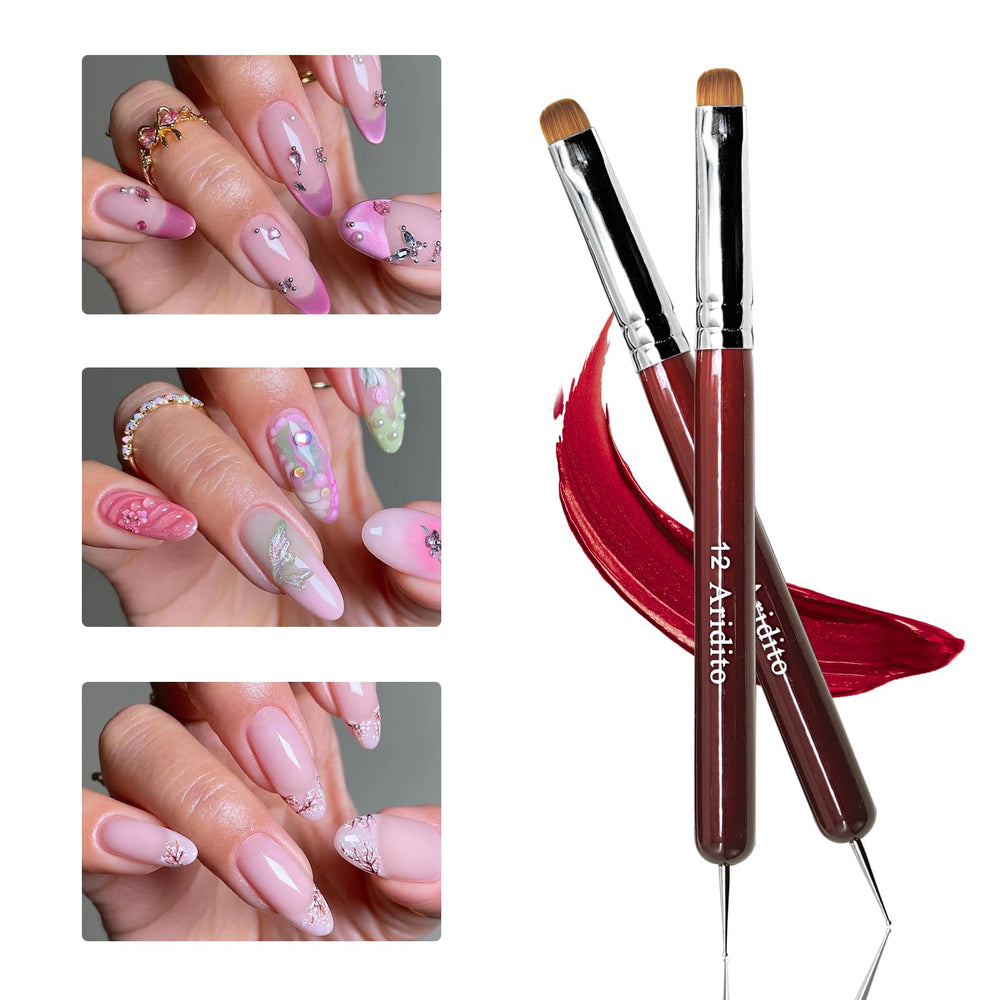 Aridito precision tips #10-12-14-16 for crisp nail art