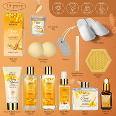 ArioseMonde honey almond fragrance closeup — soothing scent for relaxing self-care rituals