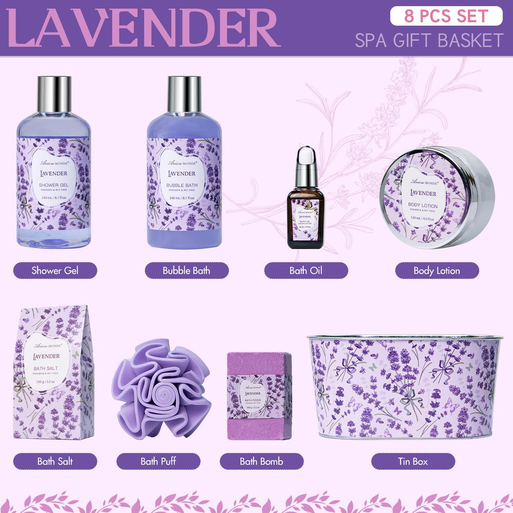 ArioseMonde lavender shower gel bottle for refreshing cleansing and soft skin.
