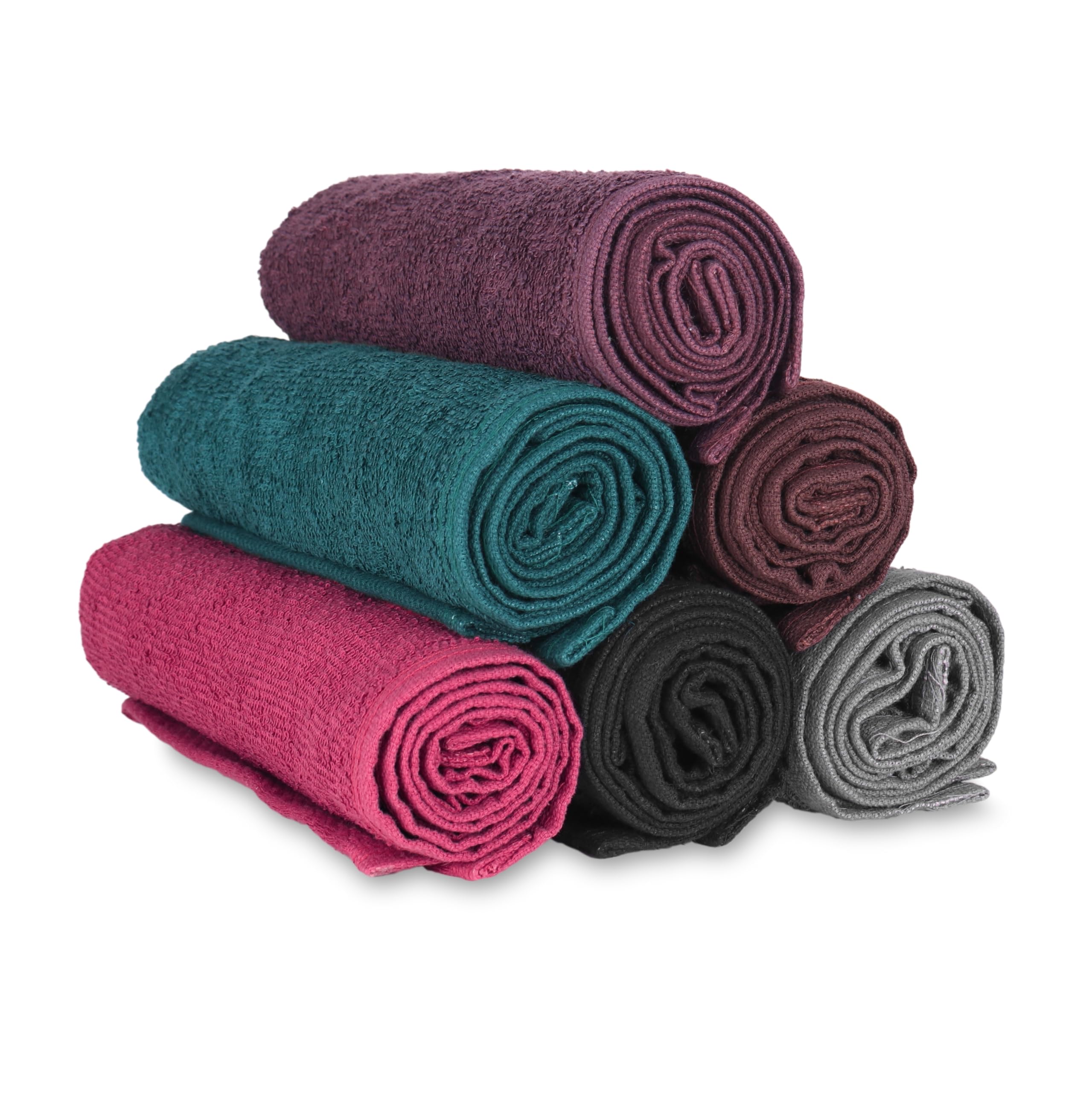 Arkwright pack of 12 towels ships ready for salon prep and bedside pedicures.