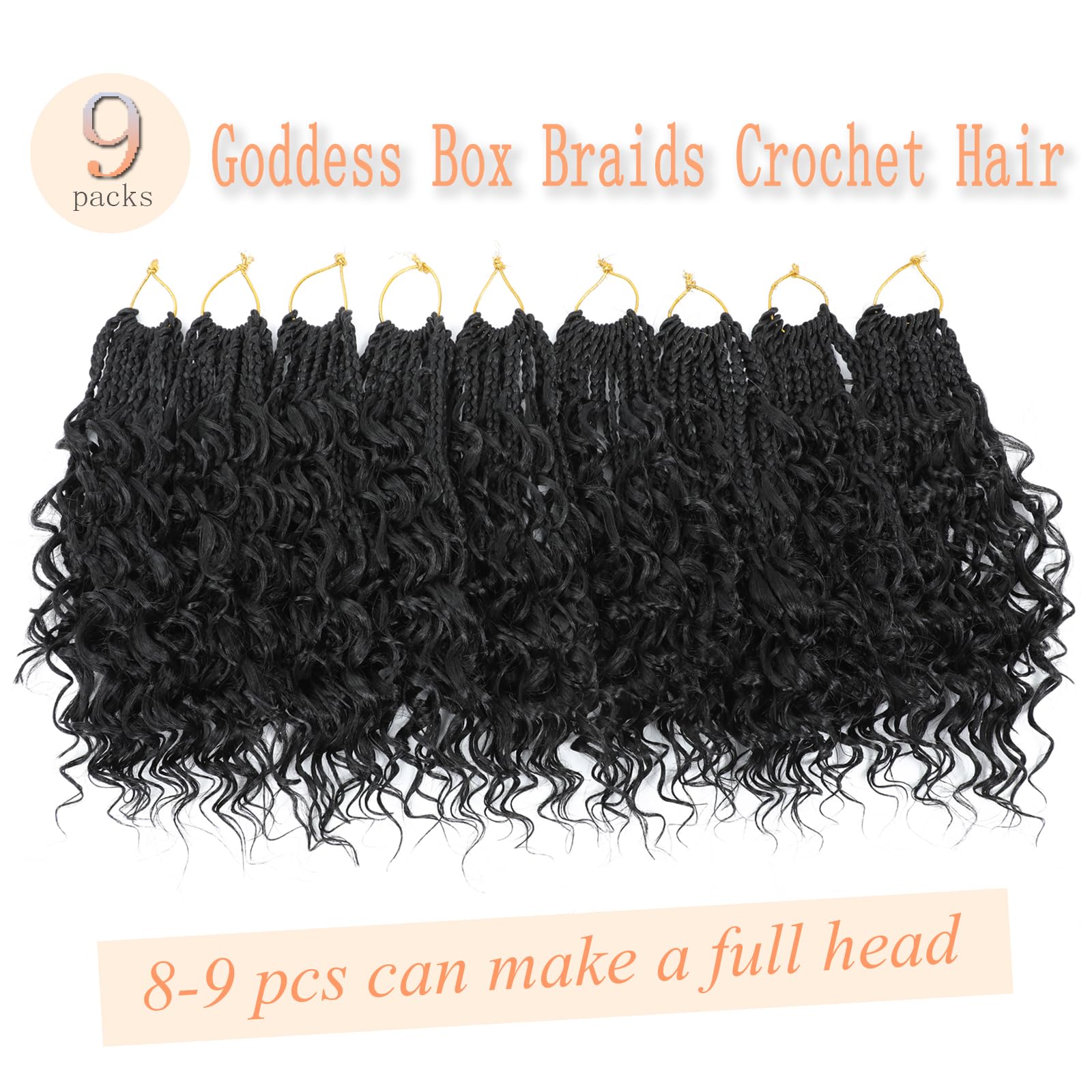 ARLFLF full-head look using 9 packs for fluffy volume