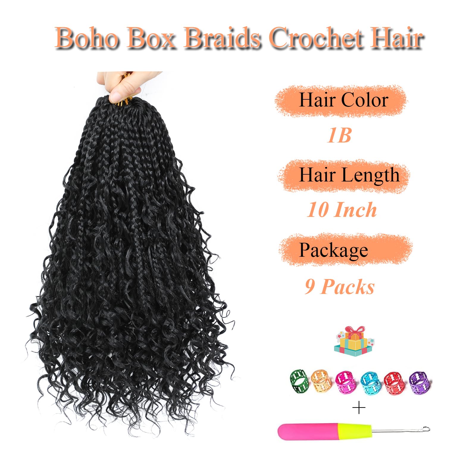 ARLFLF pre-looped top crochet braids for easy installation