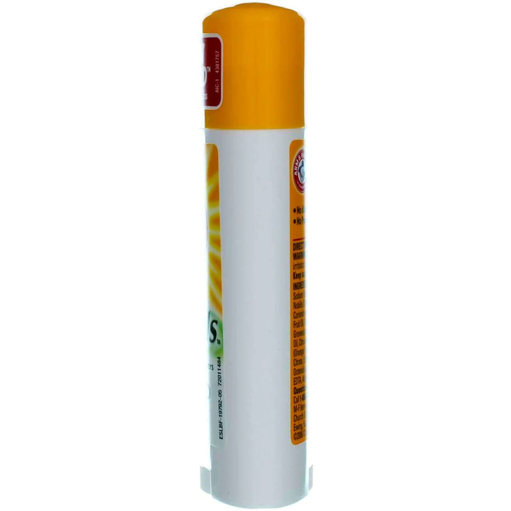 Arm & Hammer Essentials unscented deodorant stick application closeup