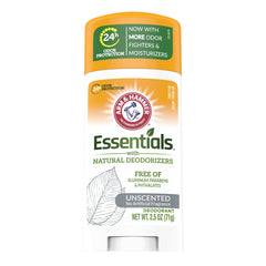 Arm & Hammer Essentials natural baking soda deodorizers close-up for effective odor control.