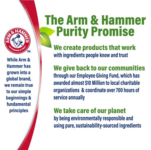 Arm & Hammer Essentials packaging and labels emphasize fragrance-free option and value.