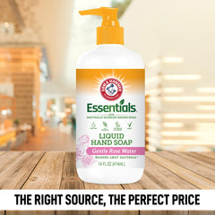 Arm & Hammer hand soap in bathroom scene highlights daily cleansing and skin care.