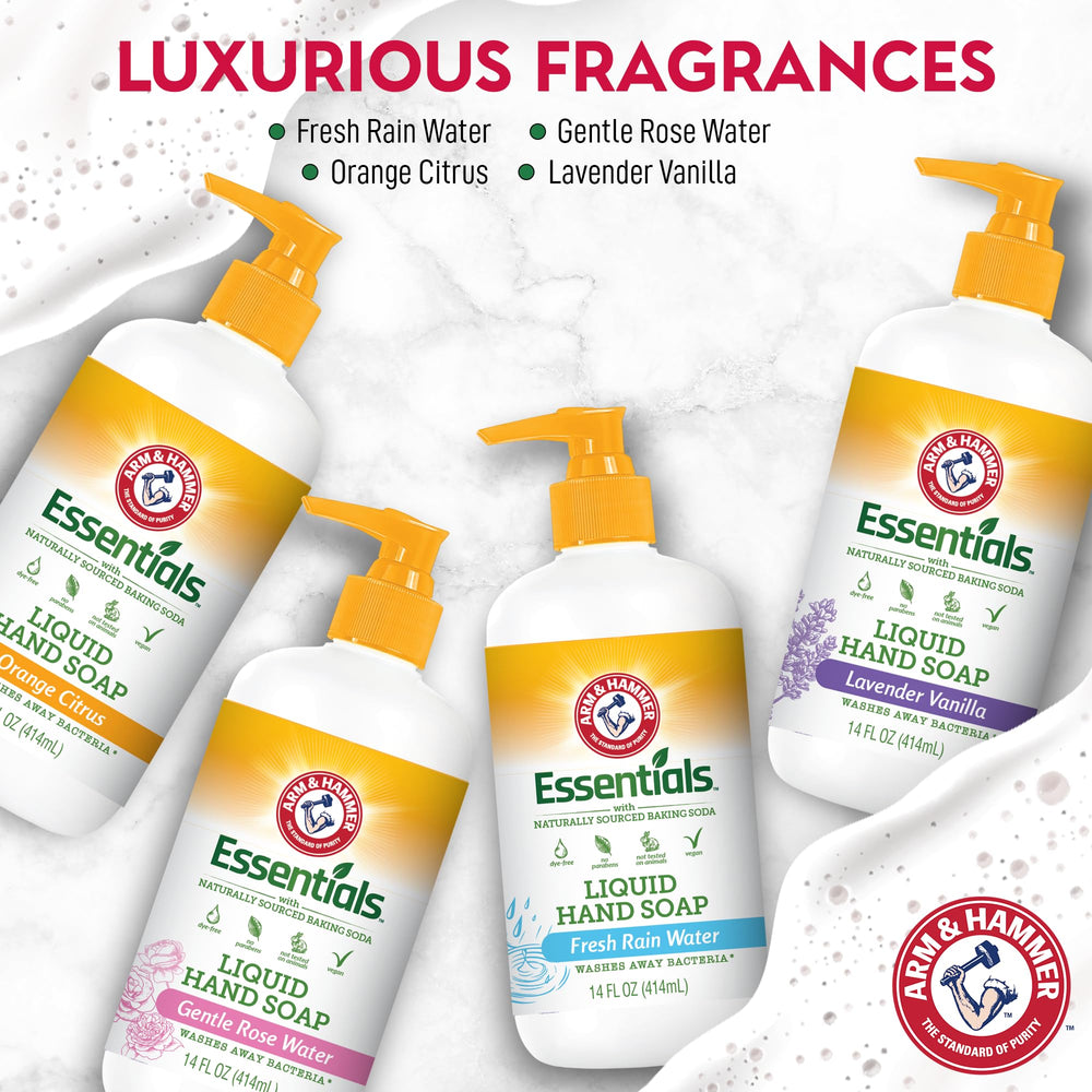 Arm & Hammer soap lather forms rich foam indicating gentle cleansing for soft skin.