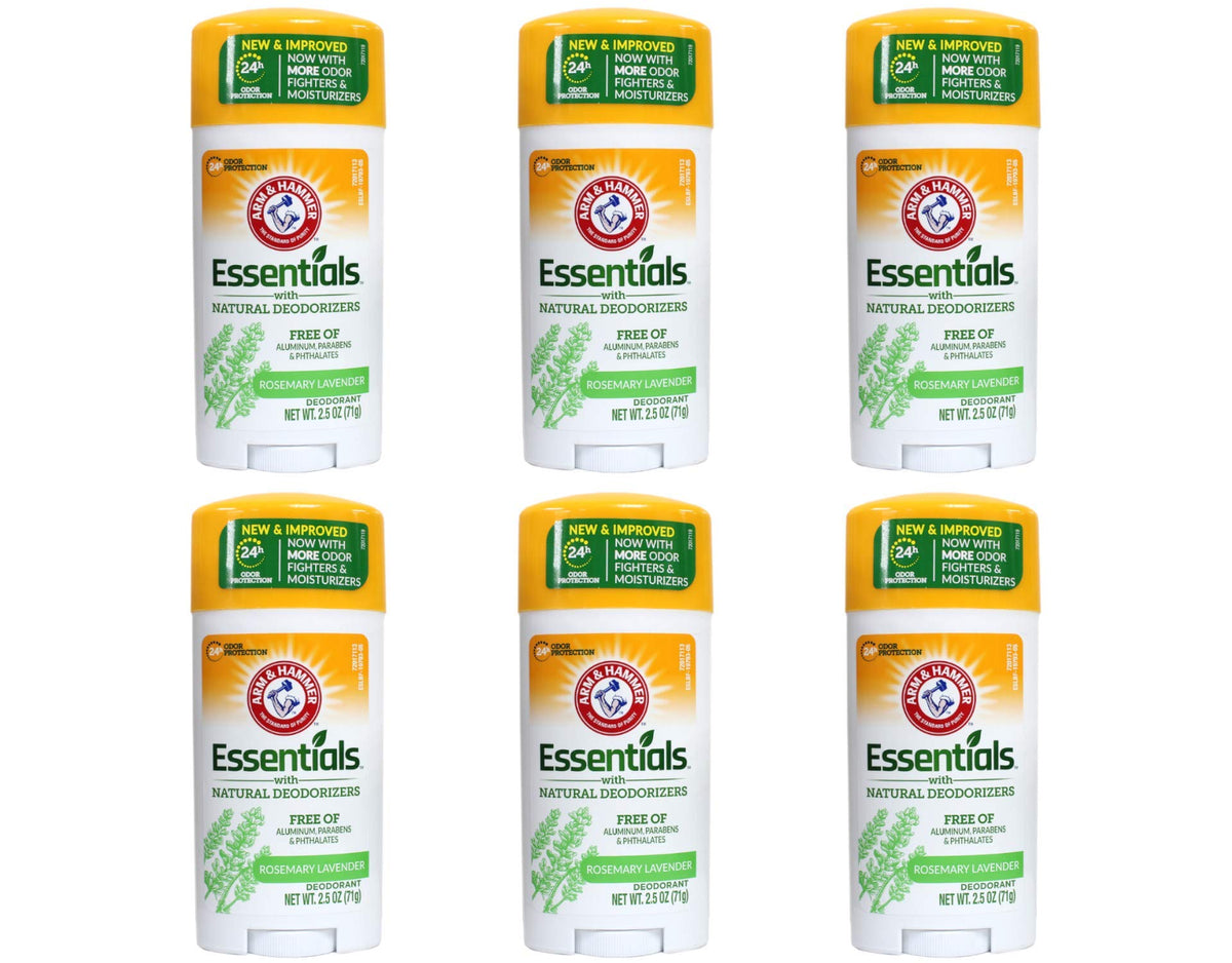 Arm & Hammer Essentials natural deodorant pack of 6 keeps you fresh throughout the day