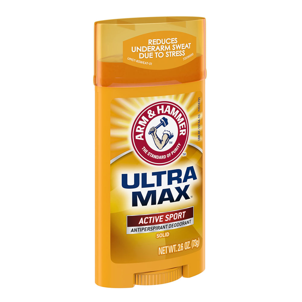 Arm and Hammer Ultra Max Active Sport trio ready in a gym bag for everyday training.