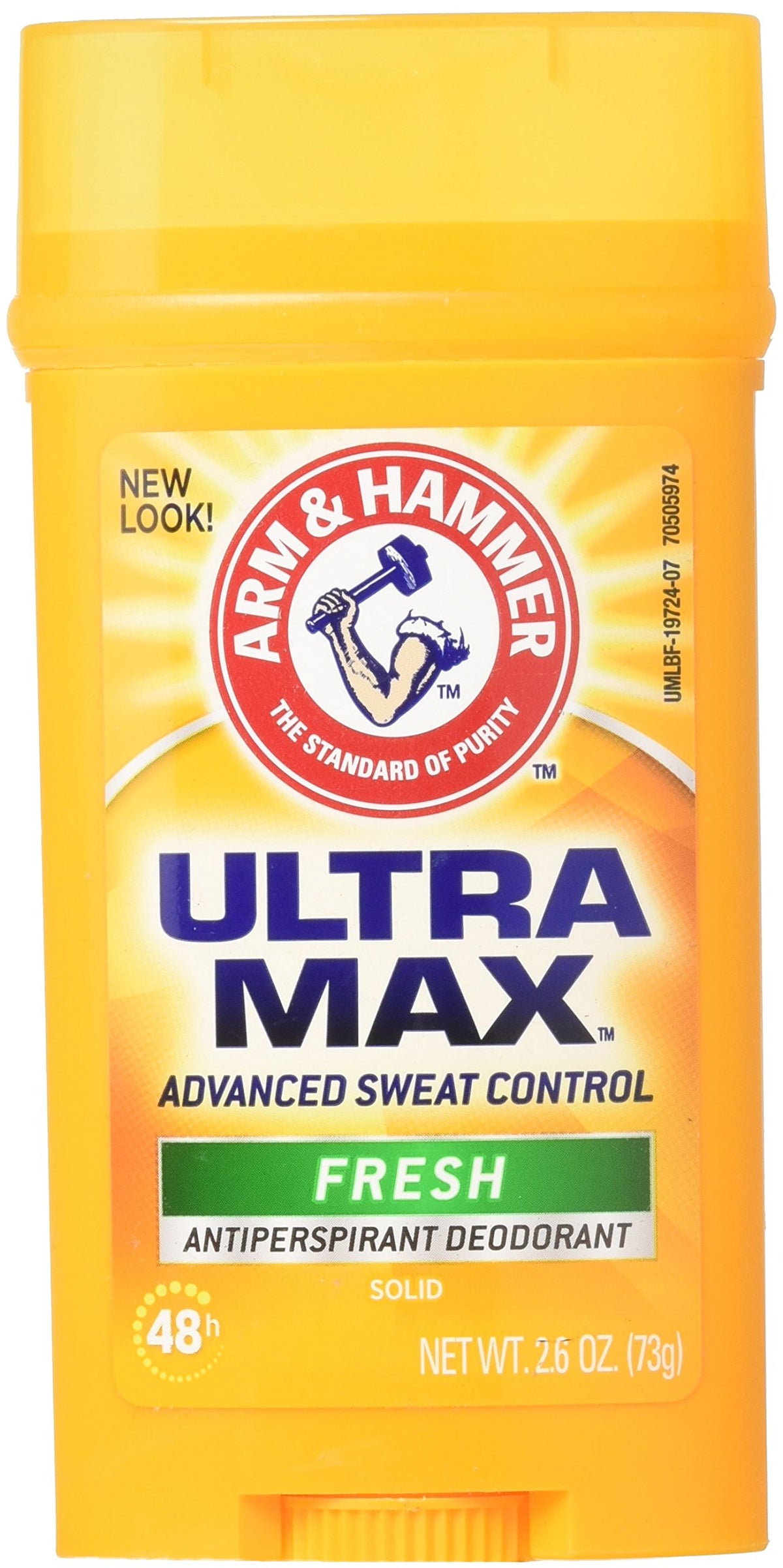 Arm & Hammer Ultra Max Fresh Scent 6-pack showing six sticks with odor protection