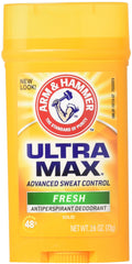 Arm & Hammer Ultra Max Fresh Scent 6-pack showing six sticks with odor protection