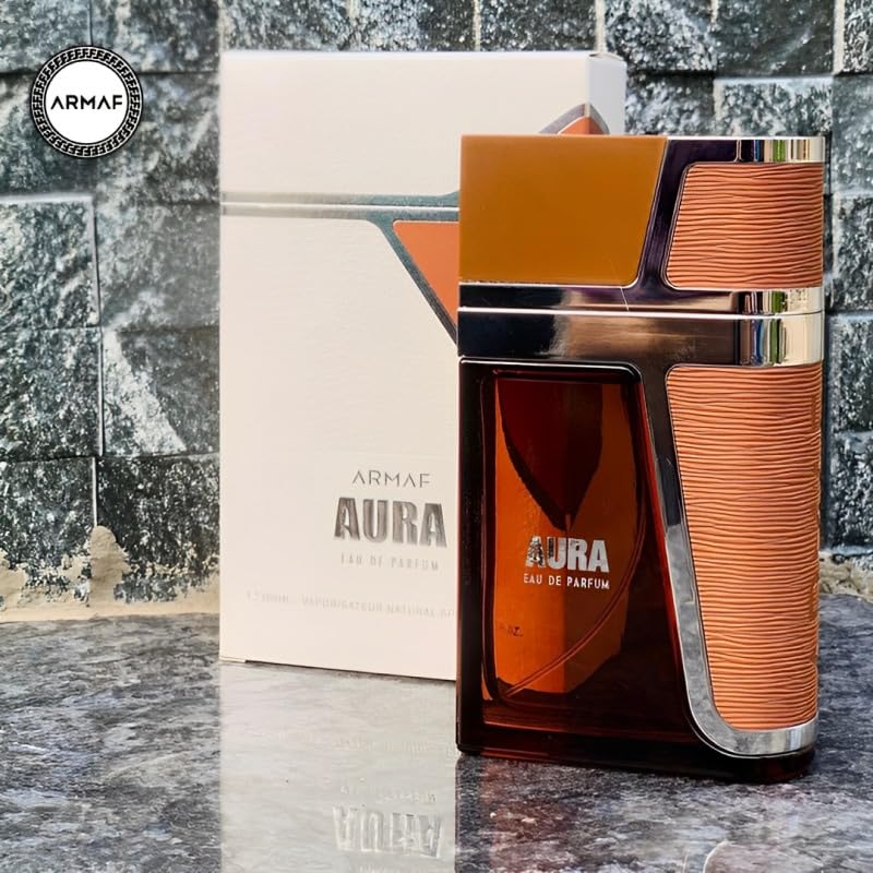 Armaf Aura for Men cap detail reveals refined finish and durable construction.