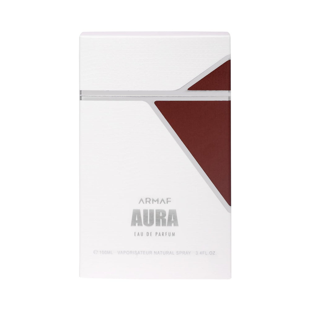 Armaf Aura for Men spray nozzle close-up highlights precise application and consistent atomization.