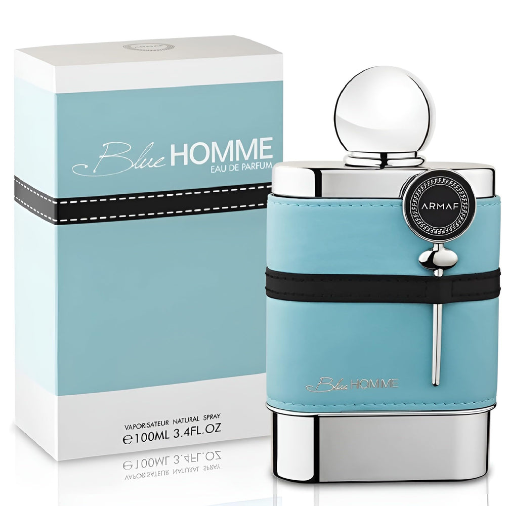 Armaf Blue Homme EDT packaging box presents premium gift-ready presentation.