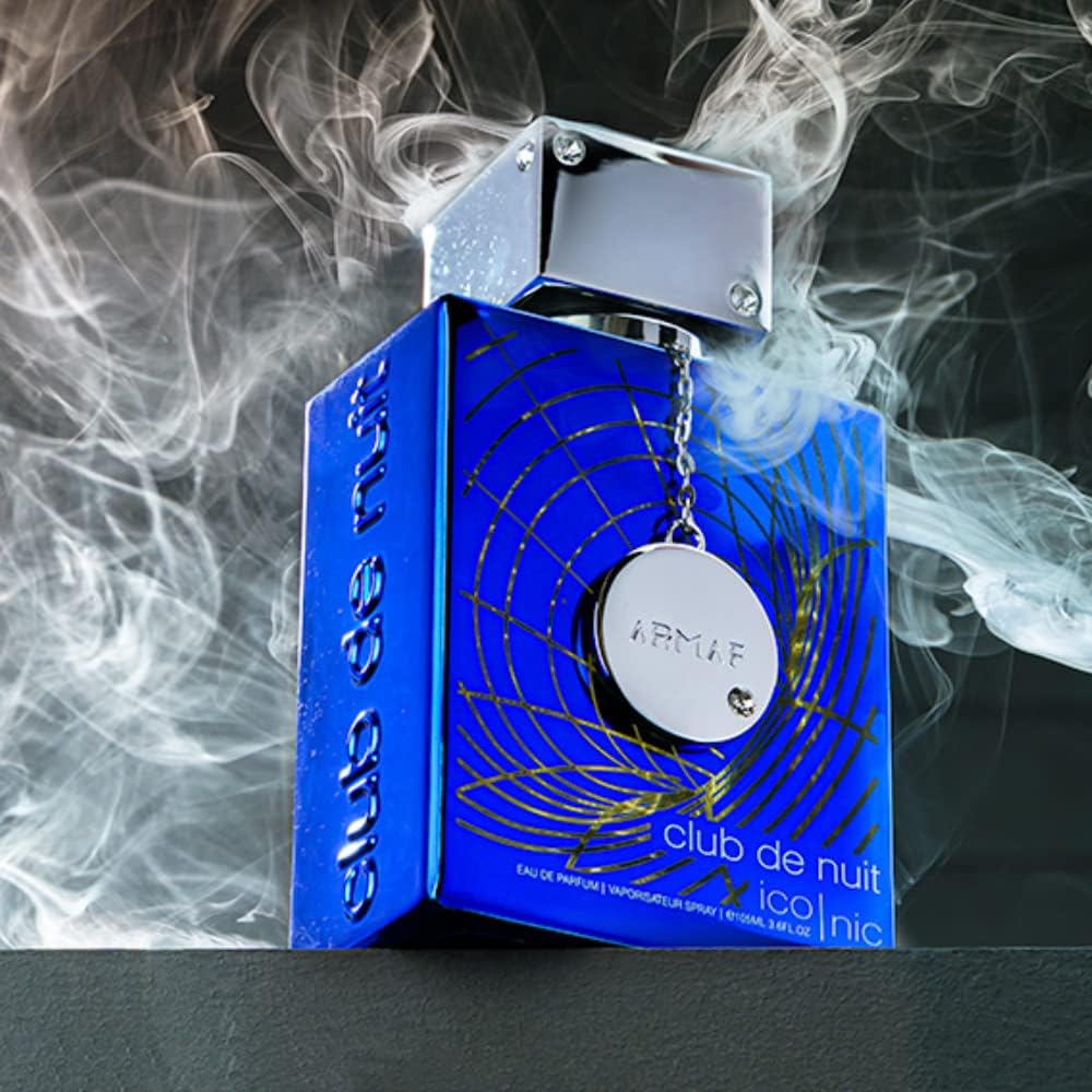 Armaf Club De Nuit Iconic Blue packaging box, ideal for gifting and first impressions.