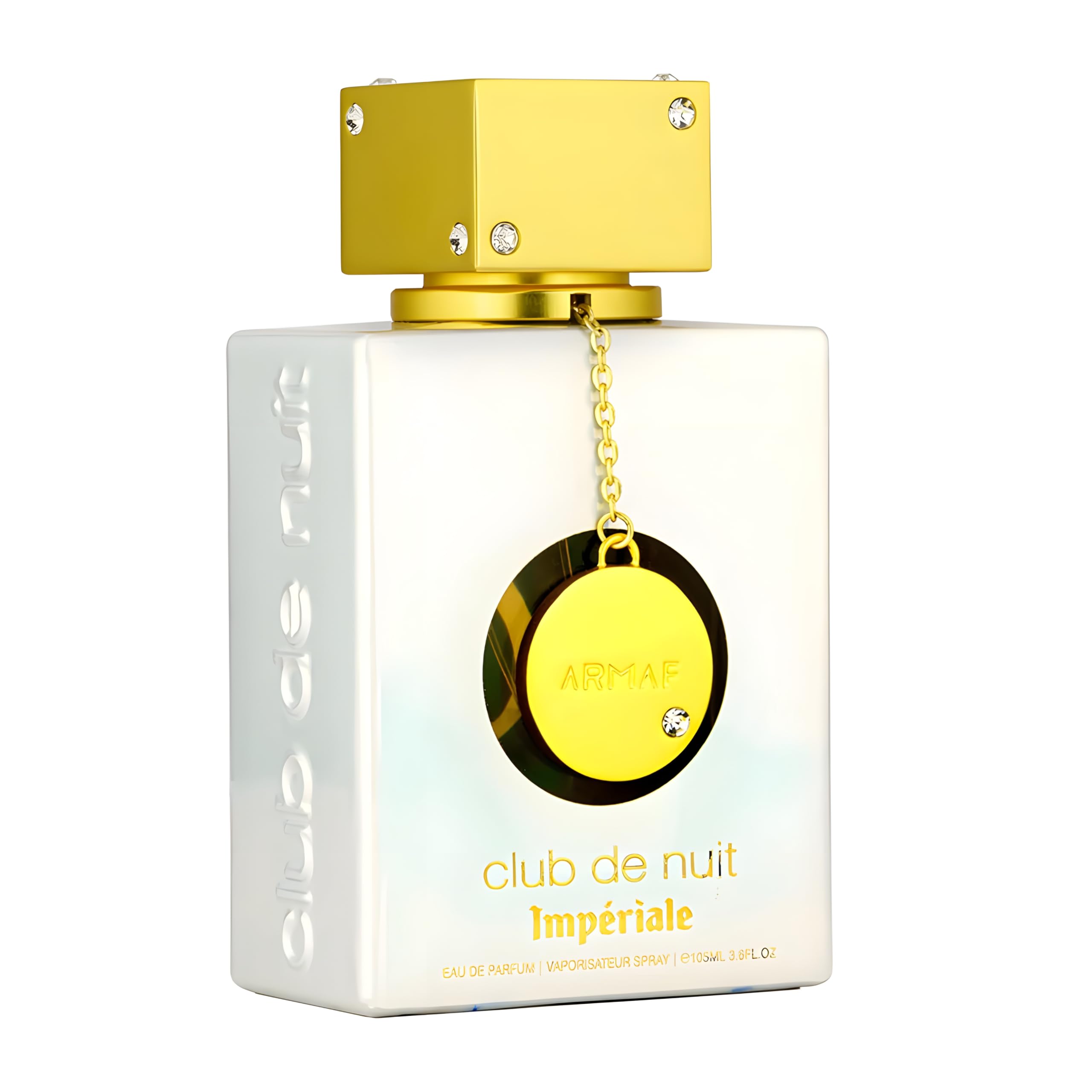 Armaf Club de Nuit Imperiale women's EDP spray bottle for all-day lasting fragrance.