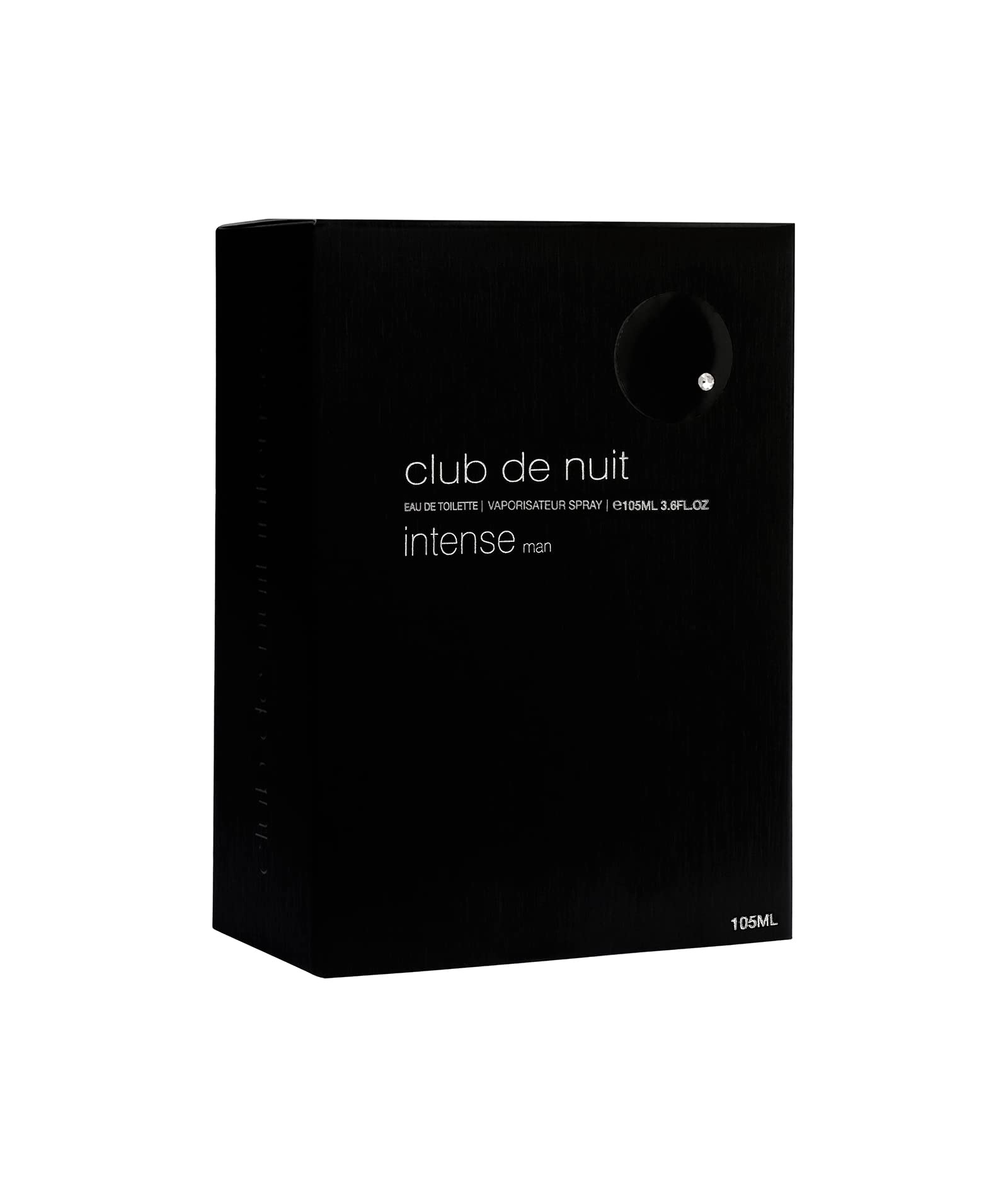 Armaf Club de Nuit Intense bottle side label, helps verify authenticity and branding.