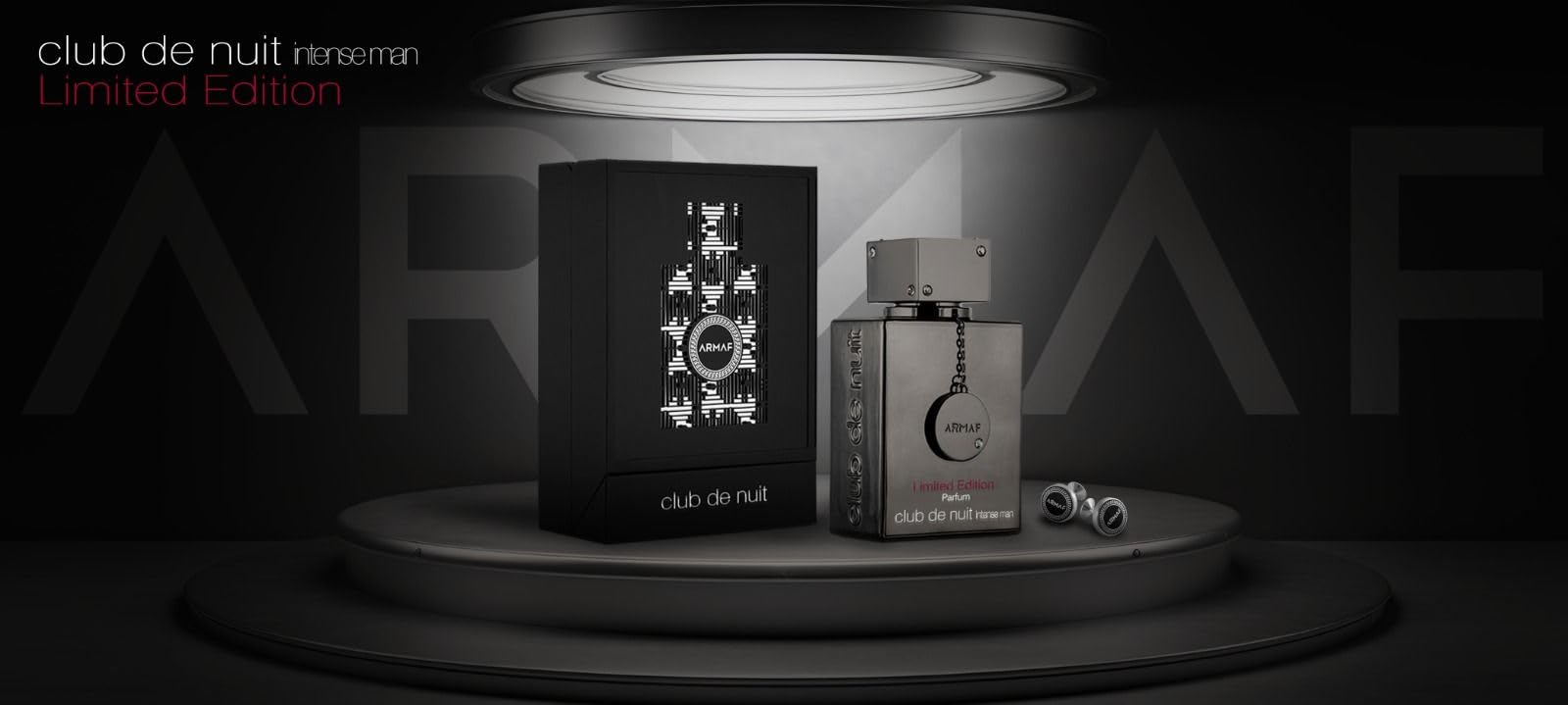 Armaf Club De Nuit Intense Limited Edition bottle side view with gift-ready packaging