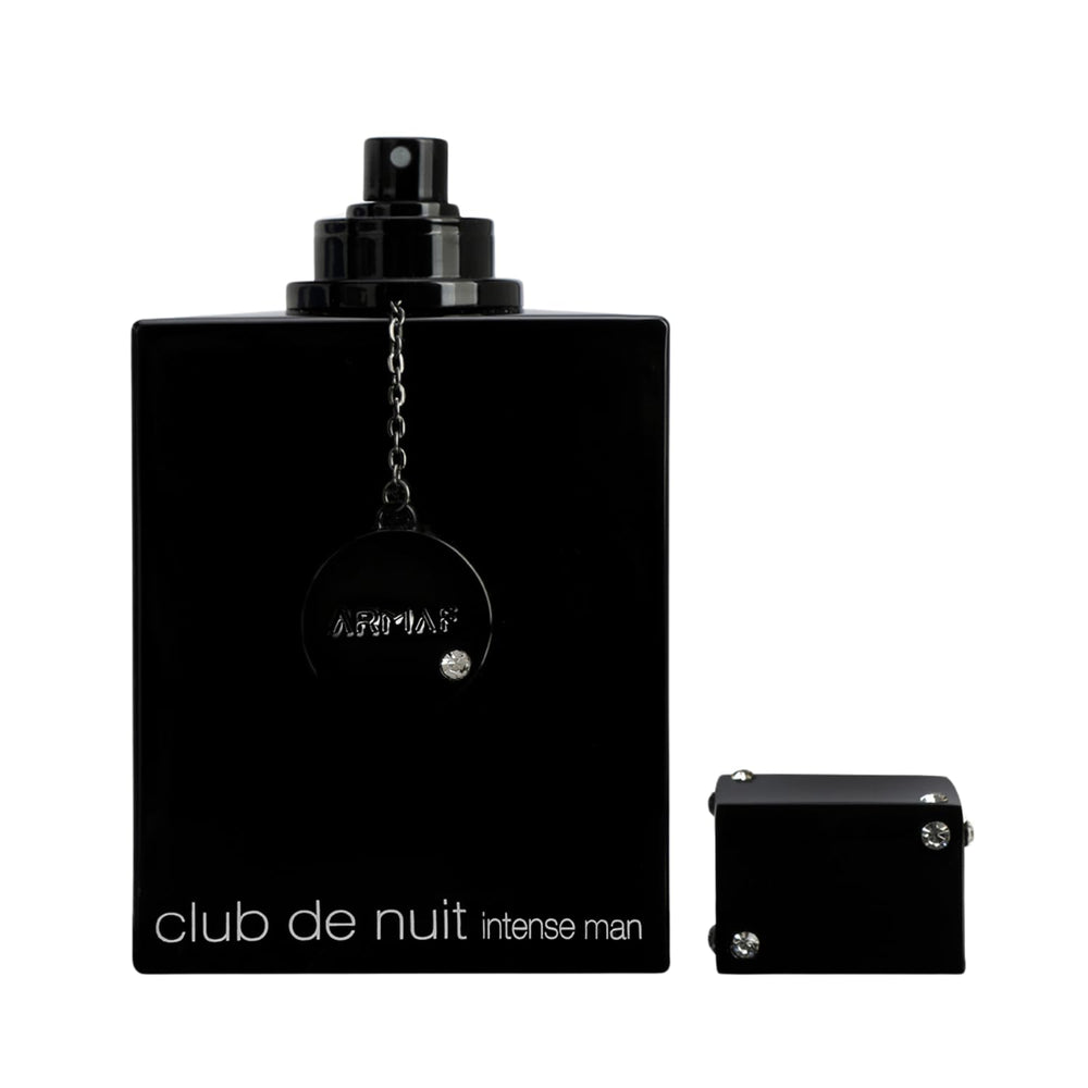 Armaf Club de Nuit Intense Man woodsy notes close-up hints at balanced base