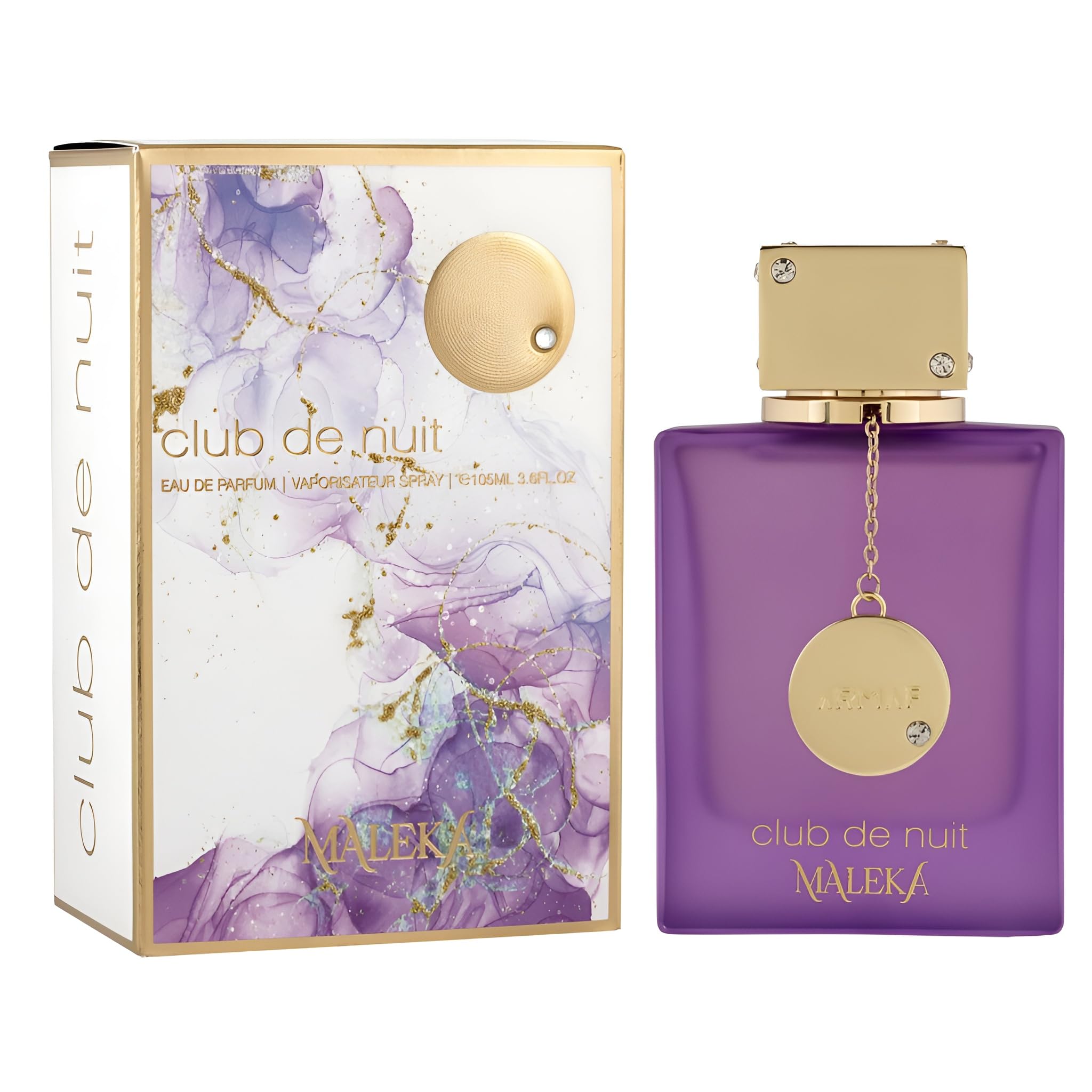 Armaf Club De Nuit Maleka pulse-point application invites long-lasting scent.