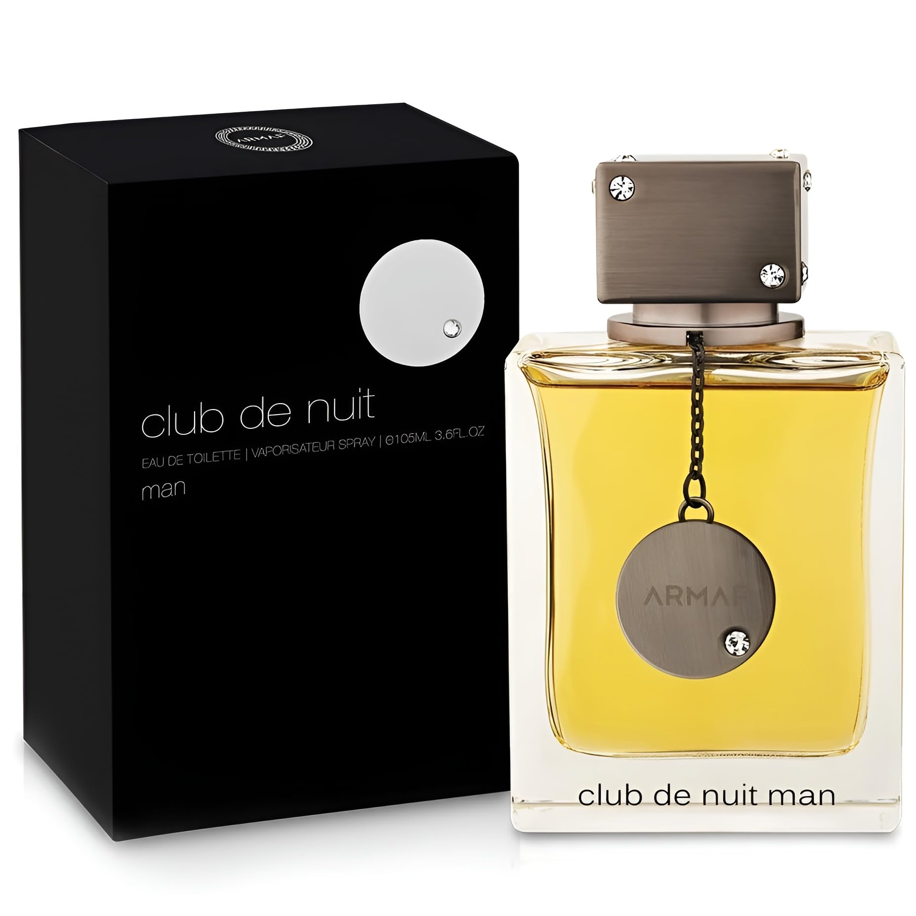 Armaf Club de Nuit Man cap closeup shows premium detailing and durability.
