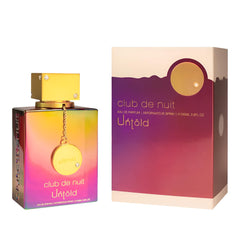 Armaf Club De Nuit Untold bottle side view, sturdy design for everyday confidence