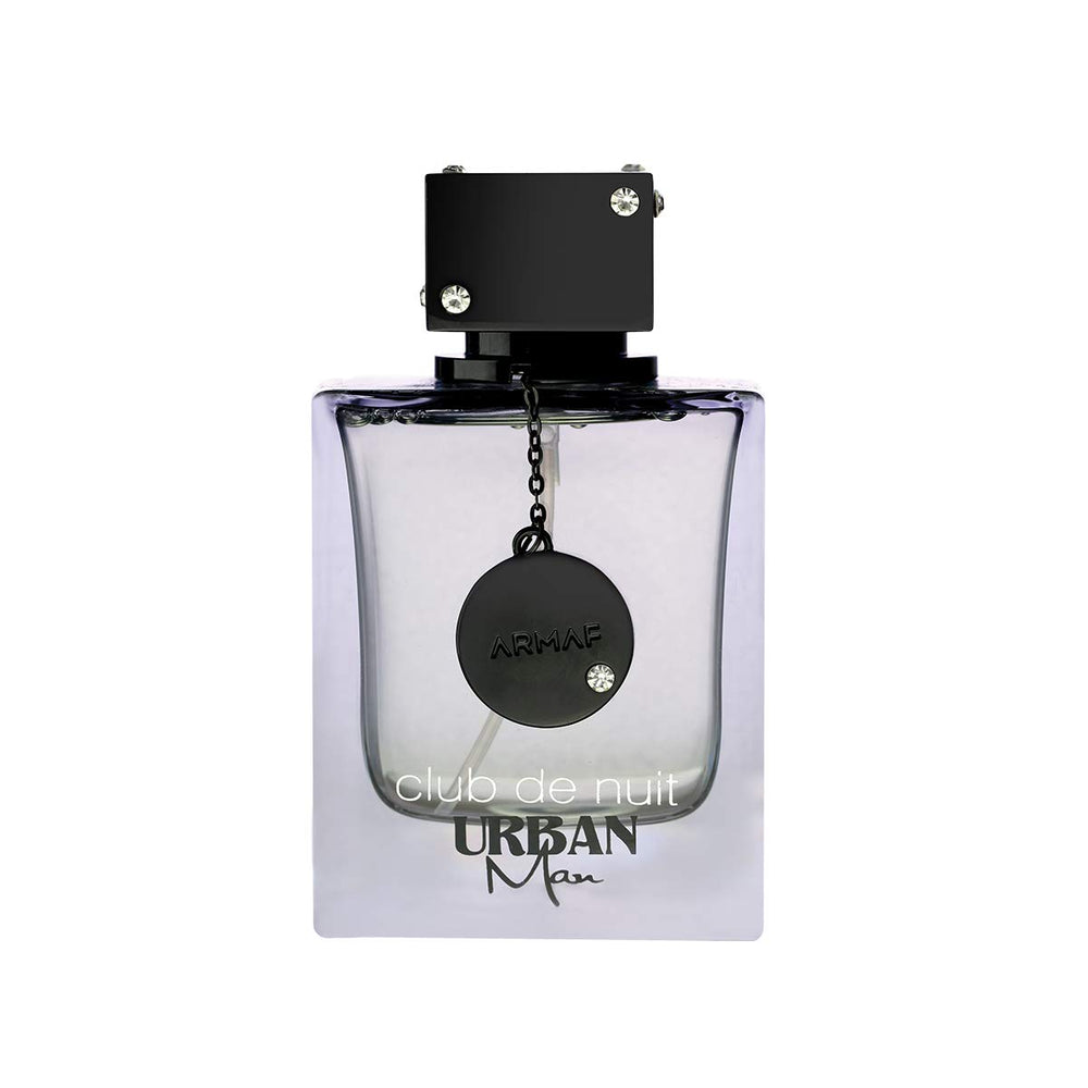 Armaf Club De Nuit Urban Man bottle front view for versatile evening wear