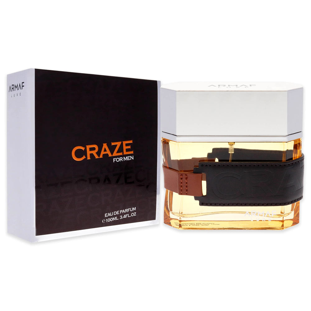Armaf Craze Men EDP cap details close-up highlighting sleek design and portability.