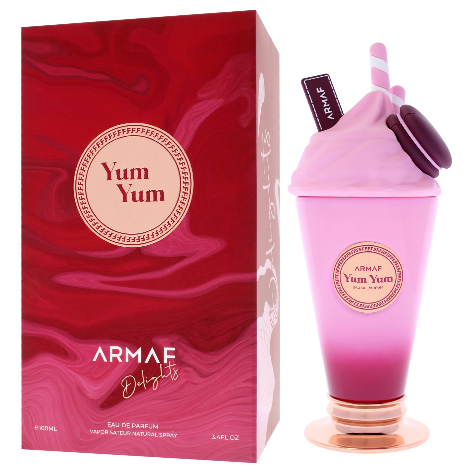 Armaf Delights Yum Yum elegant-bottle-design reflects premium, feminine sensibility.