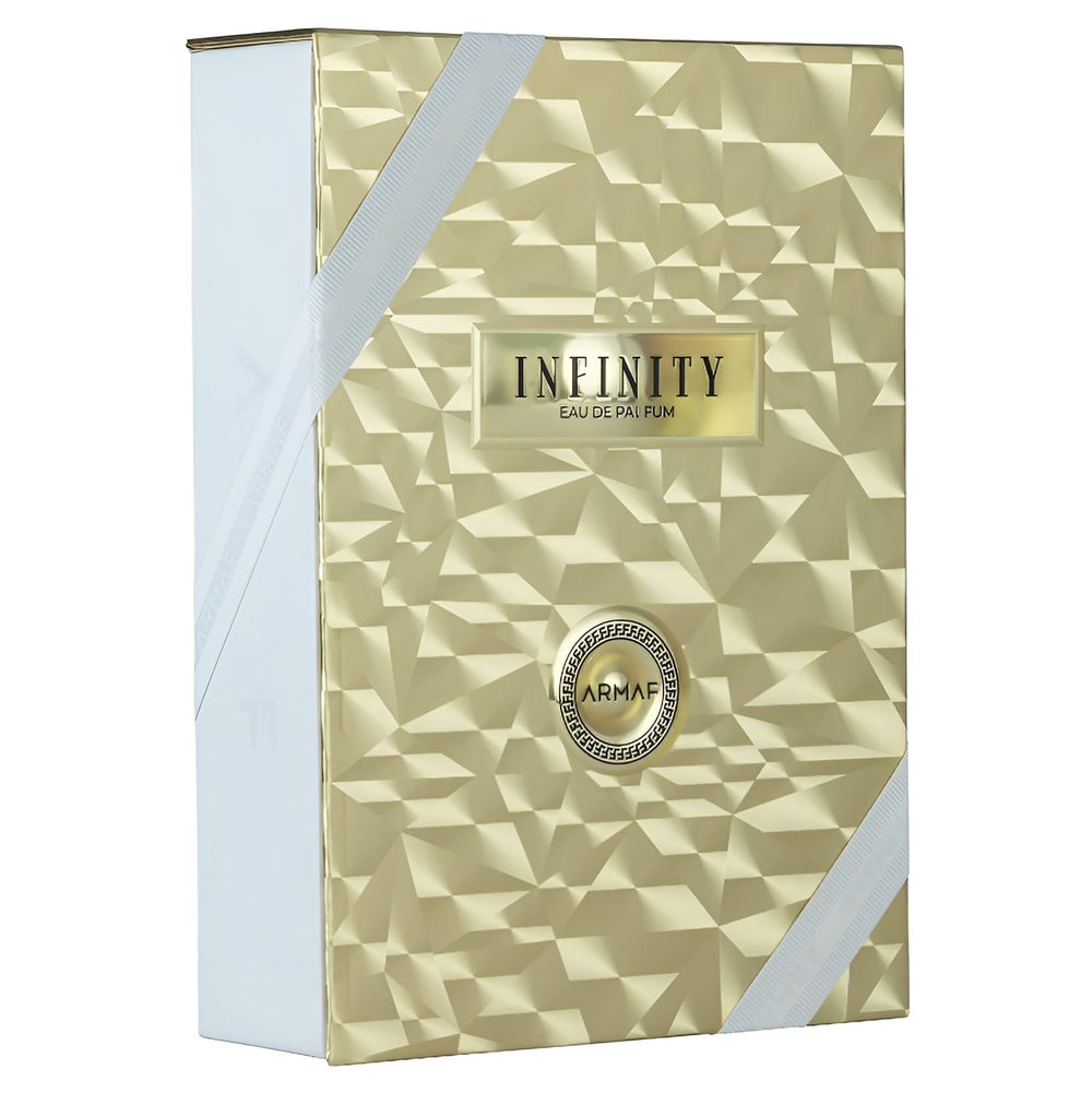 Armaf Infinity base-notes closeup revealing musk moss vanilla warmth