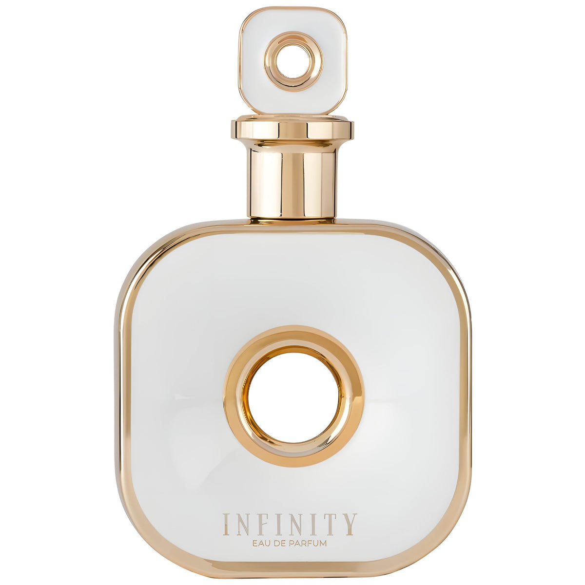 Armaf Infinity bottle display highlighting sleek packaging for daily luxury