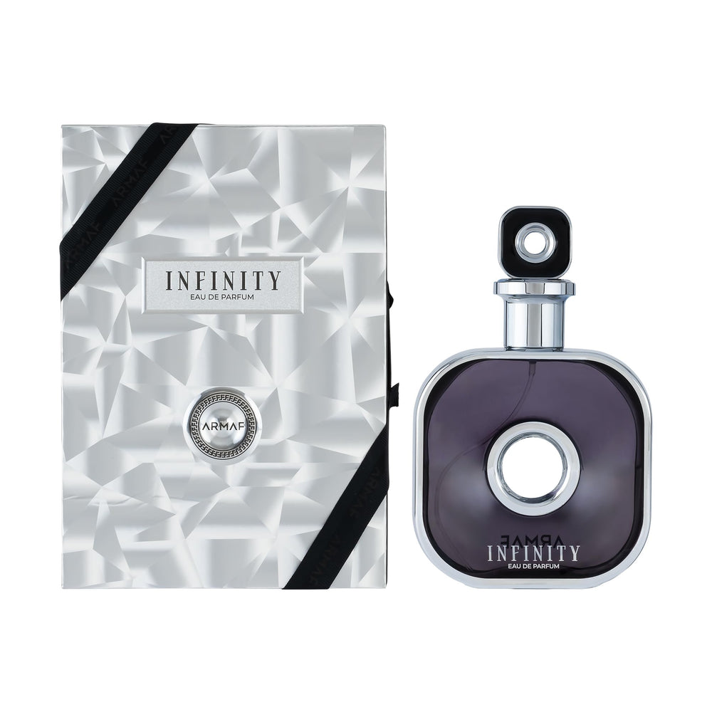 Armaf Infinity for Men packaging and bottle on display for versatile everyday wear.