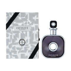 Armaf Infinity for Men packaging and bottle on display for versatile everyday wear.