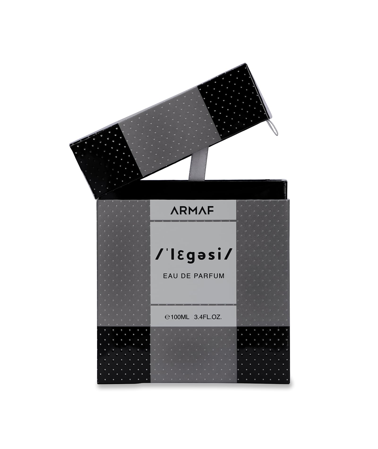 Armaf Legesi packaging-box image signaling premium unboxing experience.
