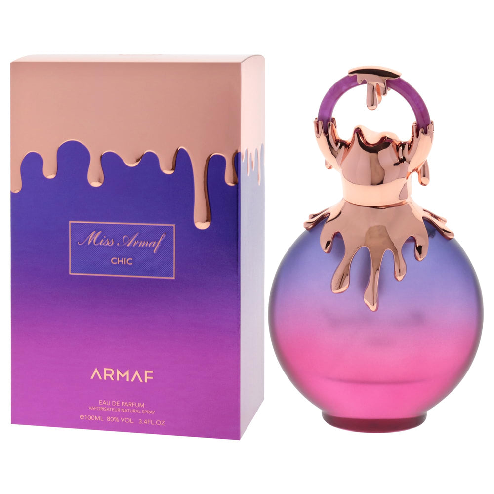 Armaf Miss Armaf Chic base notes wood and musk create lasting warmth