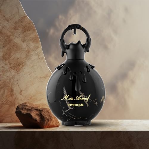Armaf Miss Mystique bottle side view showing elegant silhouette for gifting.