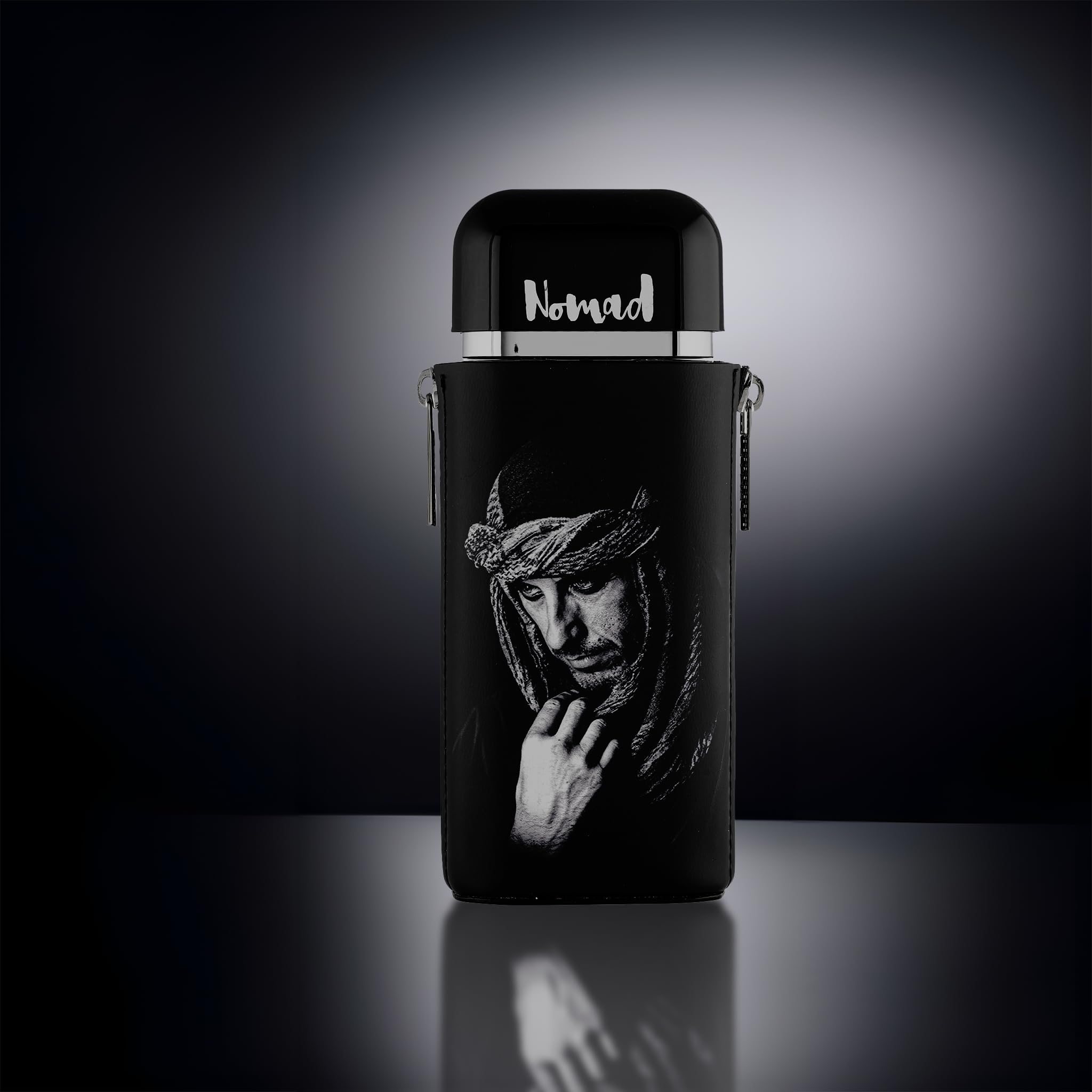 Armaf Nomad The Wanderer spray-action shot showcases balanced notes for versatile evenings.