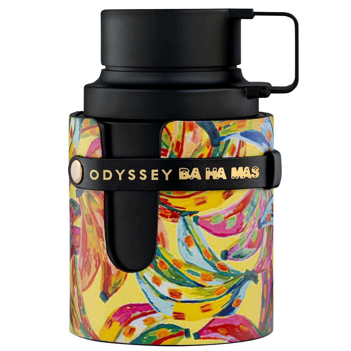 Armaf Odyssey Ba Ha Mas tropical fragrance bottle highlights vibrant design for unisex wear, perfect for summer adventures.