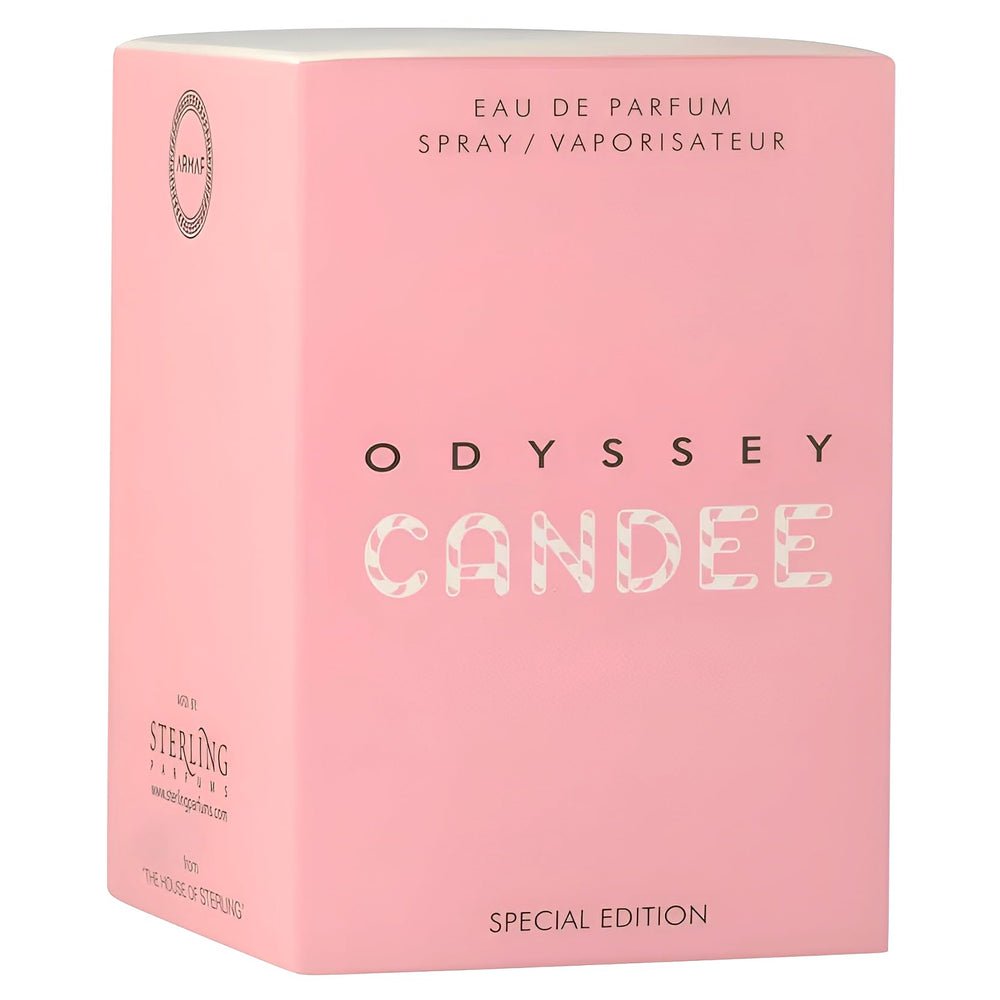 Armaf Odyssey Candee Special Edition EDP juice swirl, enticing fruity-woody aroma