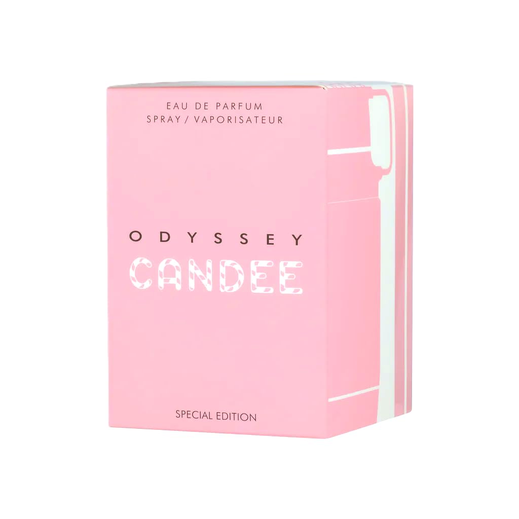 Armaf Odyssey Candee EDP packaging box, luxurious design signals premium fragrance