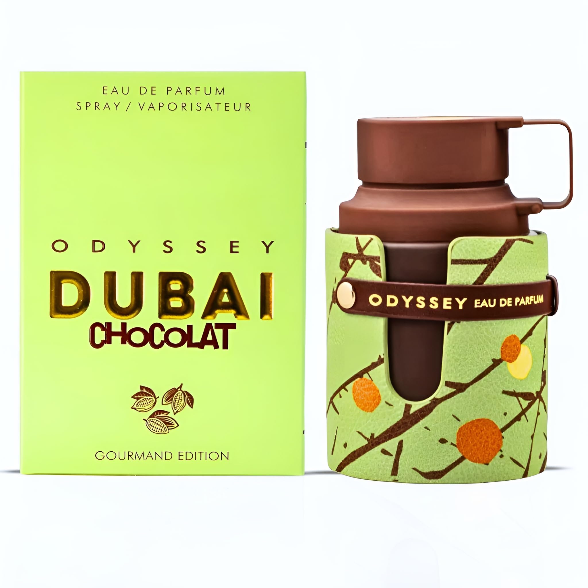 Armaf Odyssey note close-up reveals pistachio and praline accents.