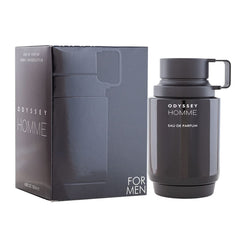 Armaf Odyssey Homme packaging 6-8oz shows long-use convenience.