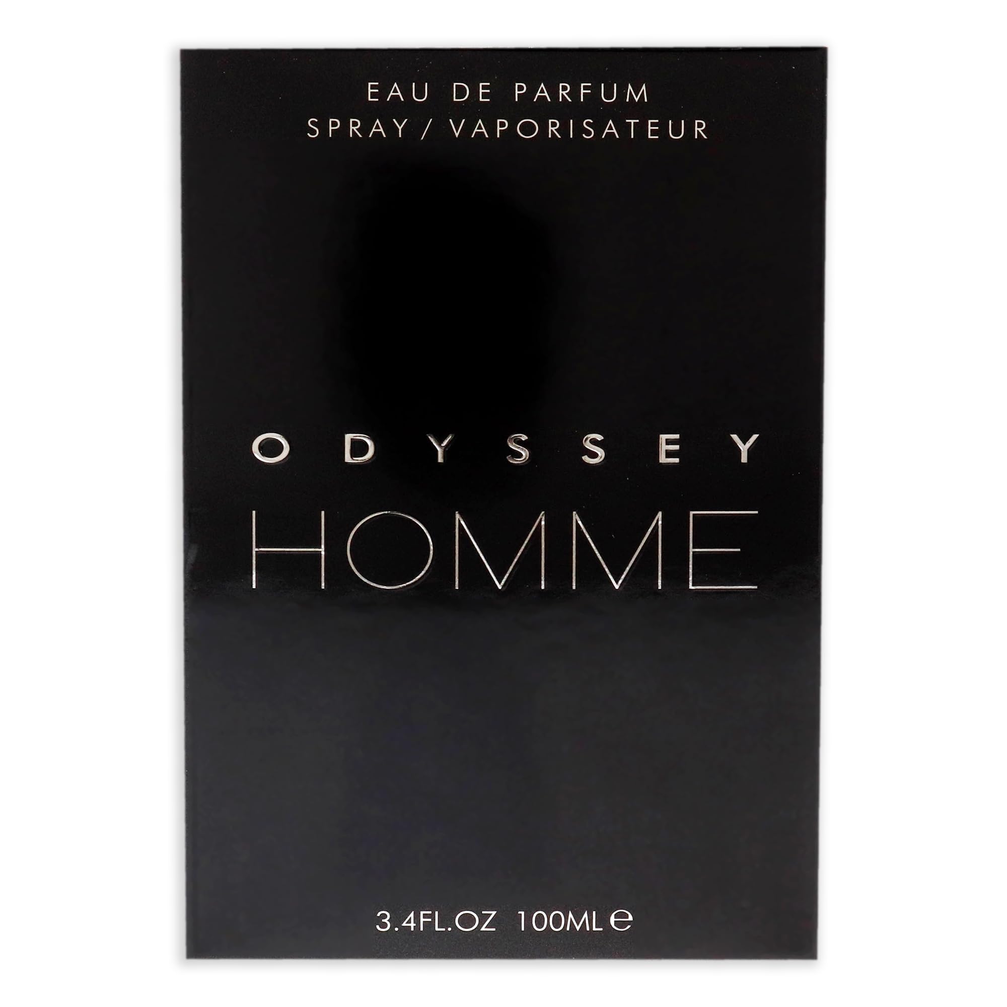 Armaf Odyssey Homme packaging box close-up emphasizing premium presentation