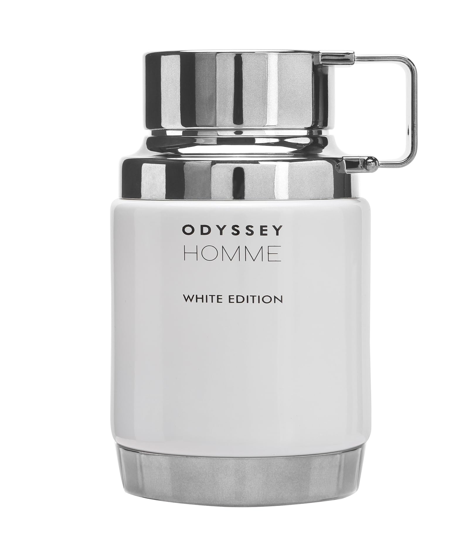 Armaf Odyssey Homme White Edition bottle front view for everyday refinement